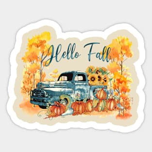 Hello Fall Sticker